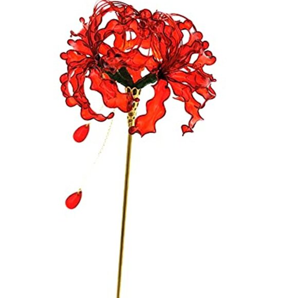 Handmade Flower Hairpin Kanzashi Hair Stick Elegant Kimono Accessory main image 4